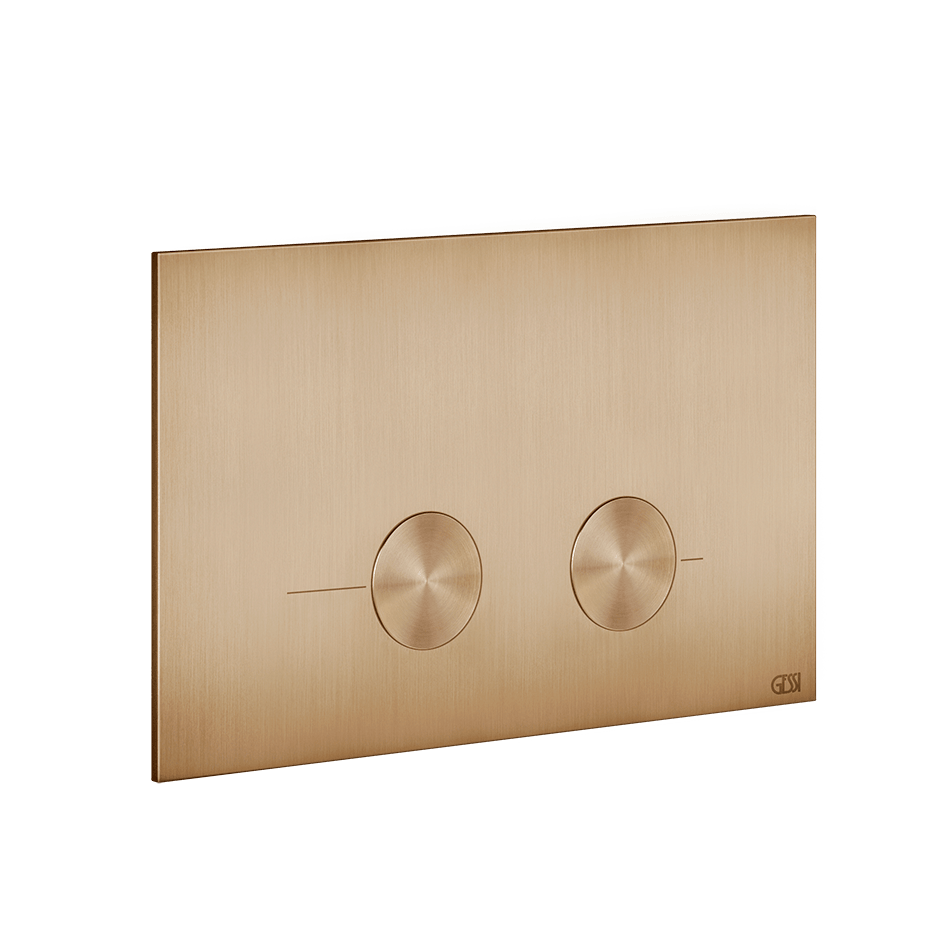 Gessi Flush Plate 54619 in Warm Bronze Br. Pvd