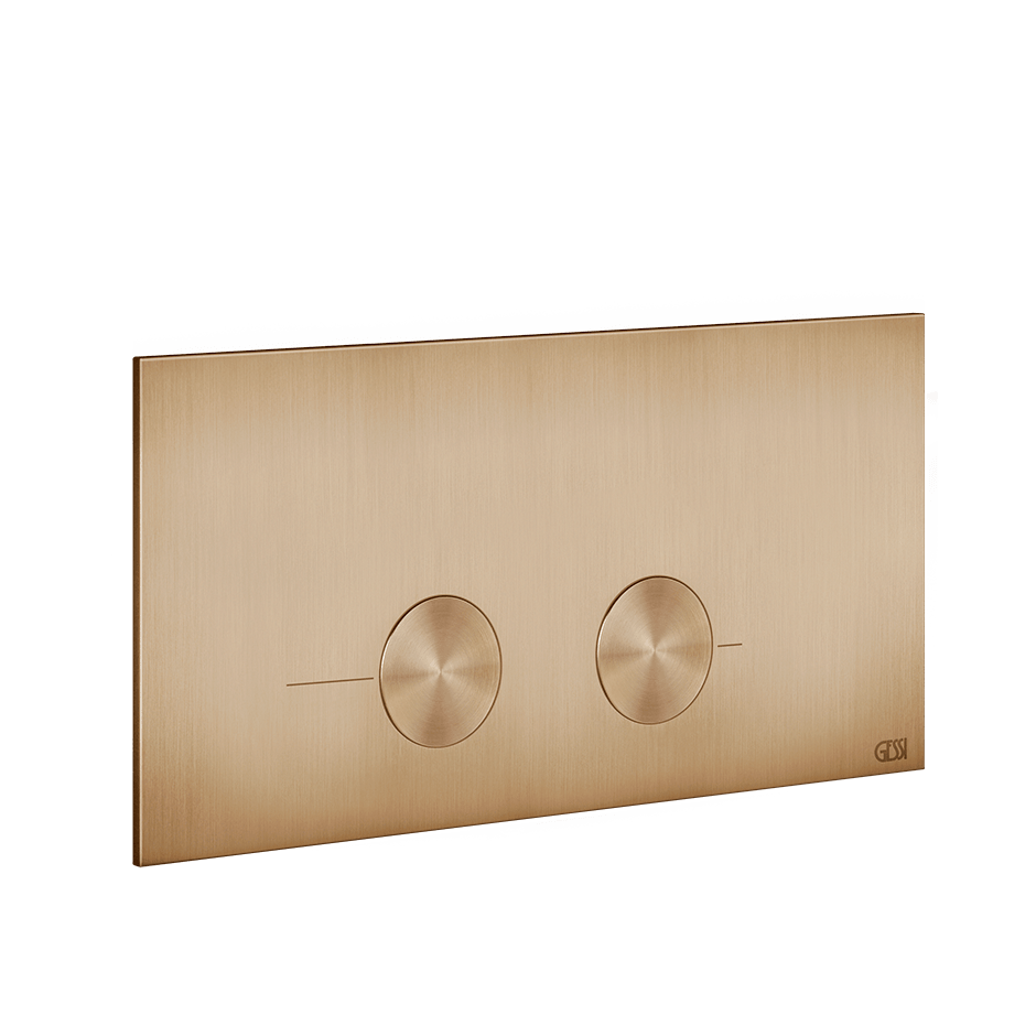 Gessi Flush Plate 54621 in Warm Bronze Br. Pvd