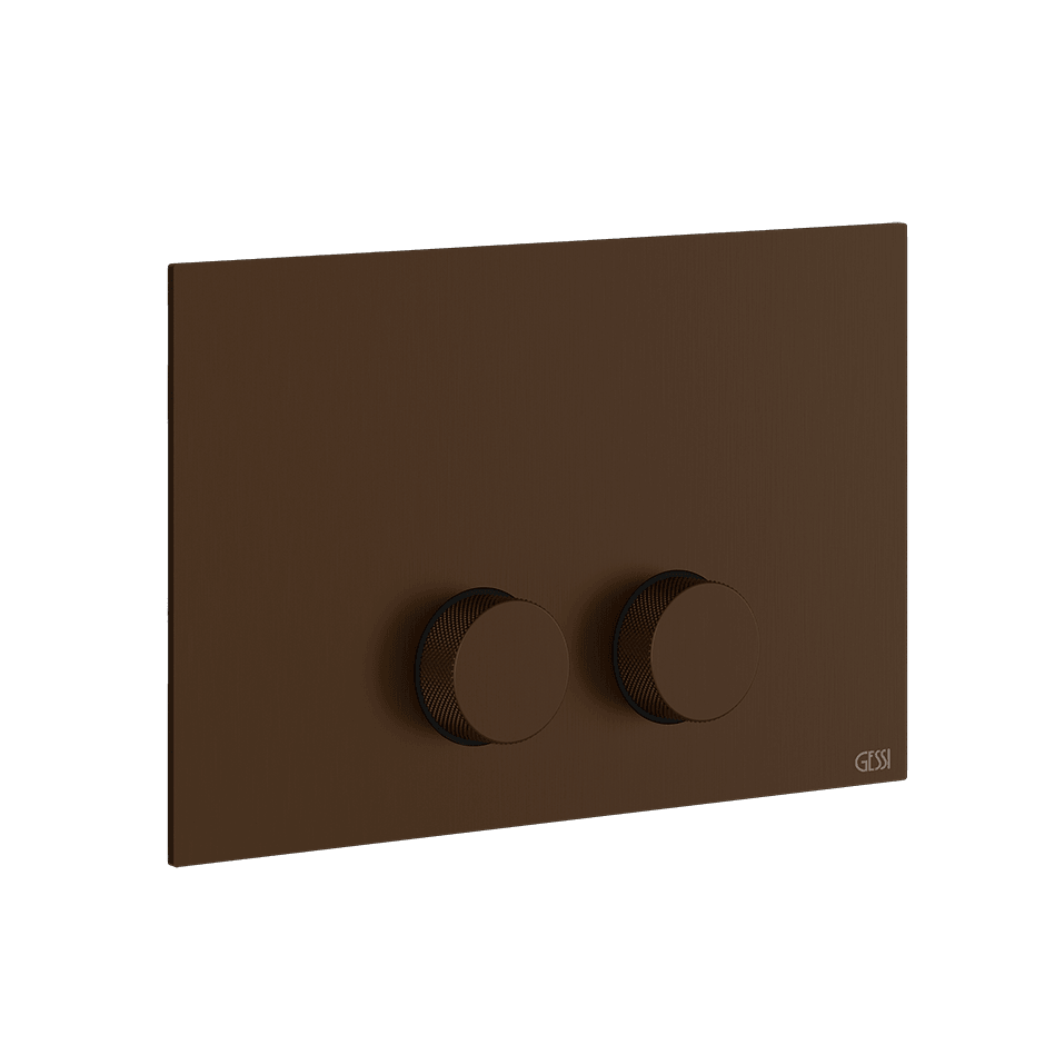 Gessi Flush Plate 54623 in Dark Bronze