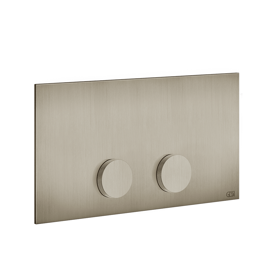 Gessi Flush Plate 54625 in Finox Brushed Nickel