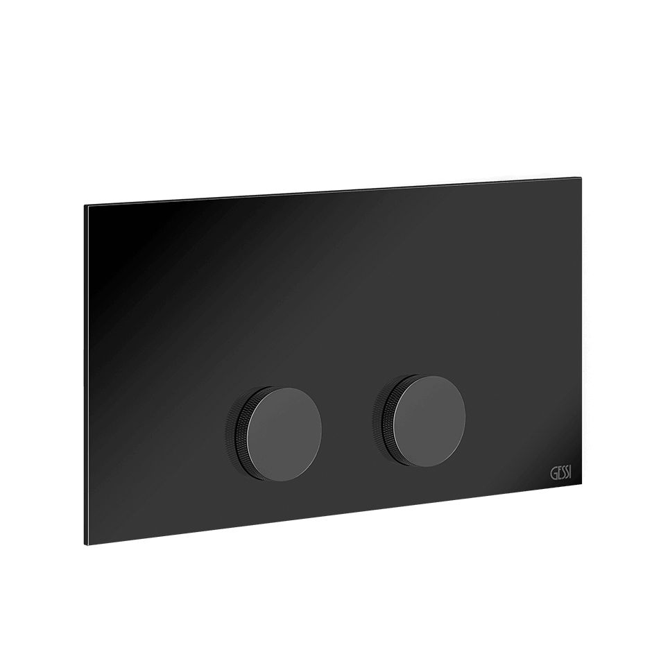 Gessi Flush Plate 54625 in Black Metal Pvd