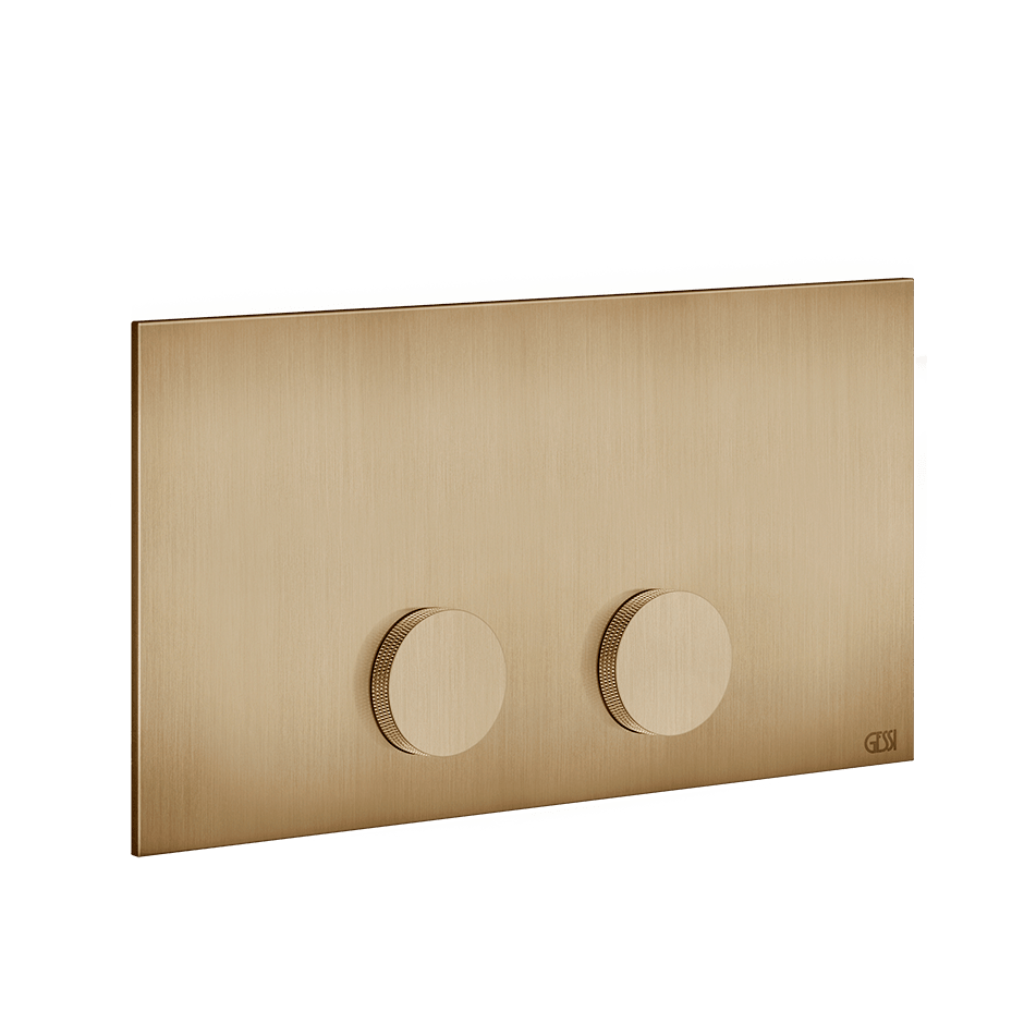 Gessi Flush Plate 54625 in Warm Bronze Br. Pvd