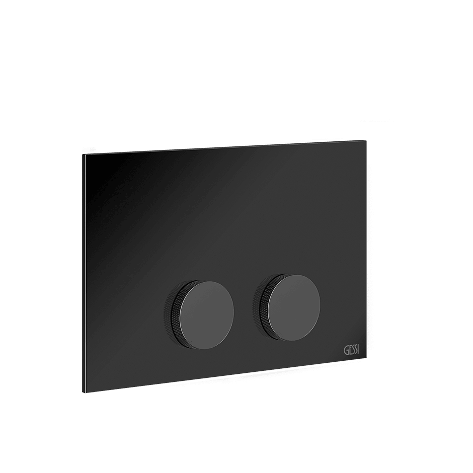 Gessi Flush Plate 54627 in Black Metal Pvd
