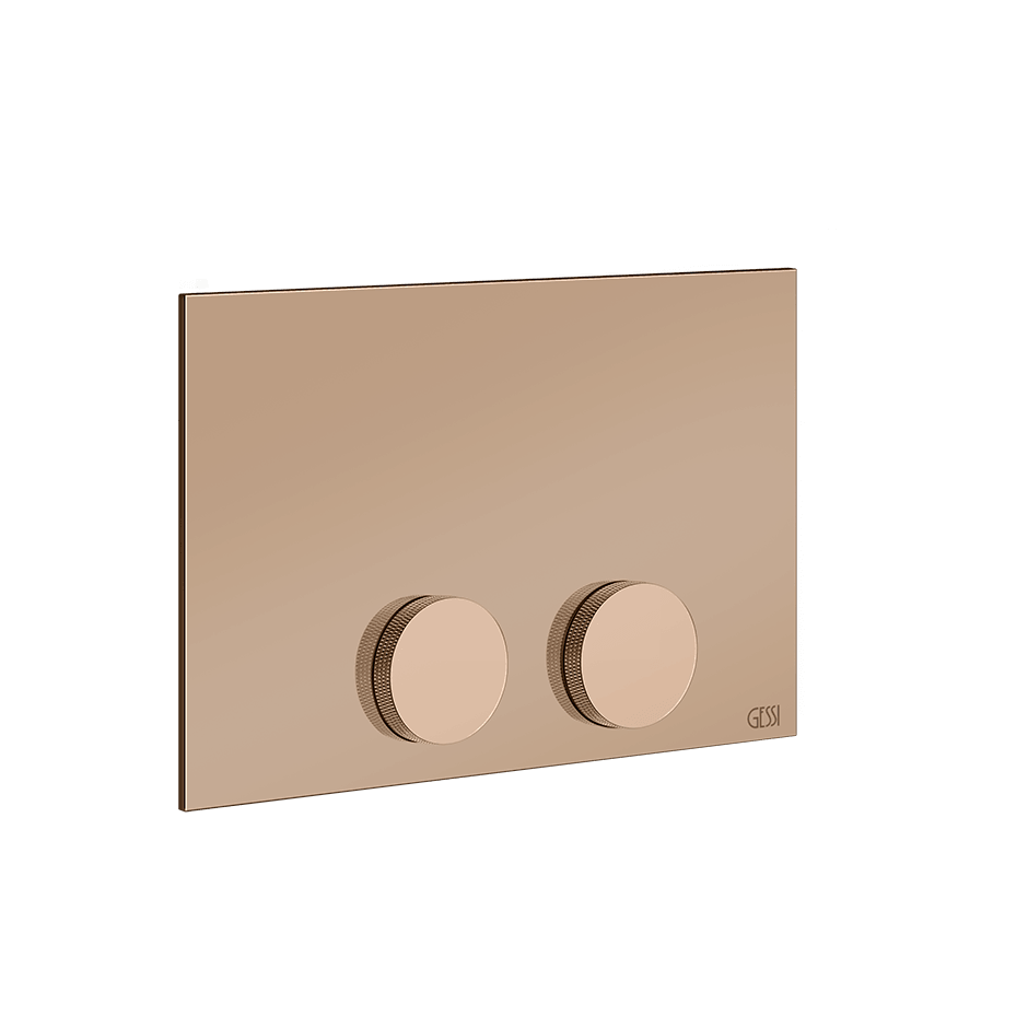 Gessi Flush Plate 54629 in Copper Pvd
