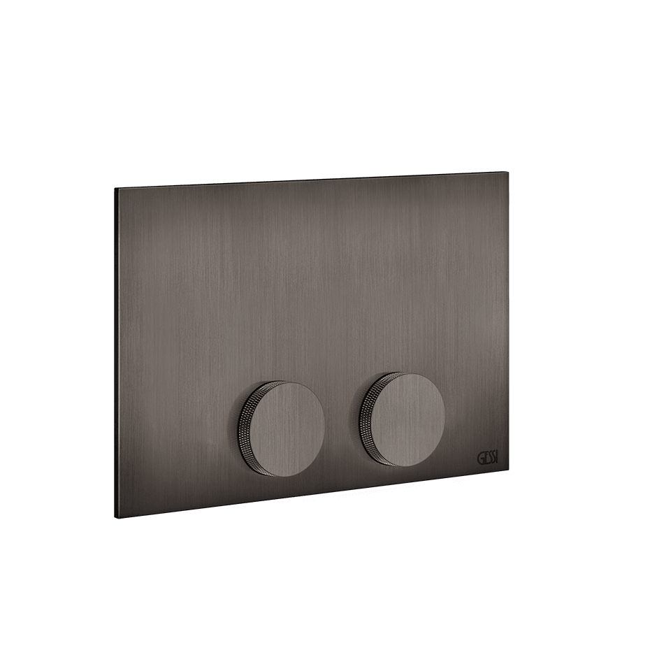 Gessi Flush Plate 54629 in Black Metal Br. Pvd