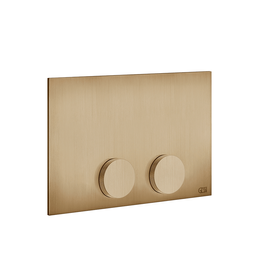 Gessi Flush Plate 54629 in Warm Bronze Br. Pvd