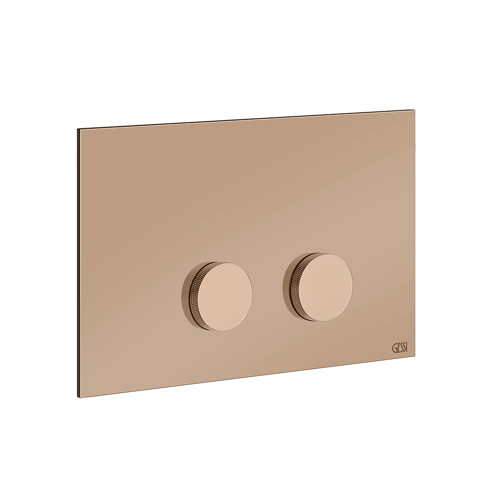 Gessi Flush Plate 54631 in Copper Pvd