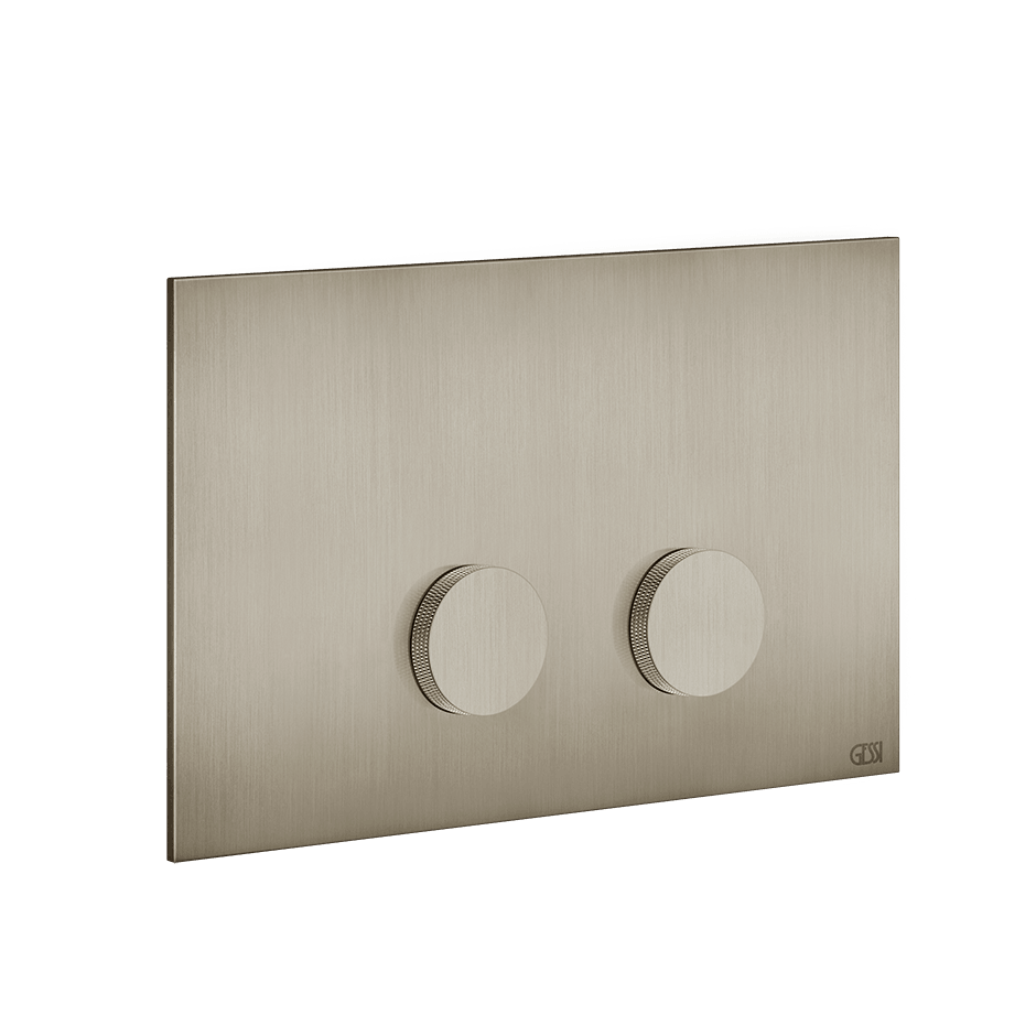 Gessi Flush Plate 54631 in Finox Brushed Nickel