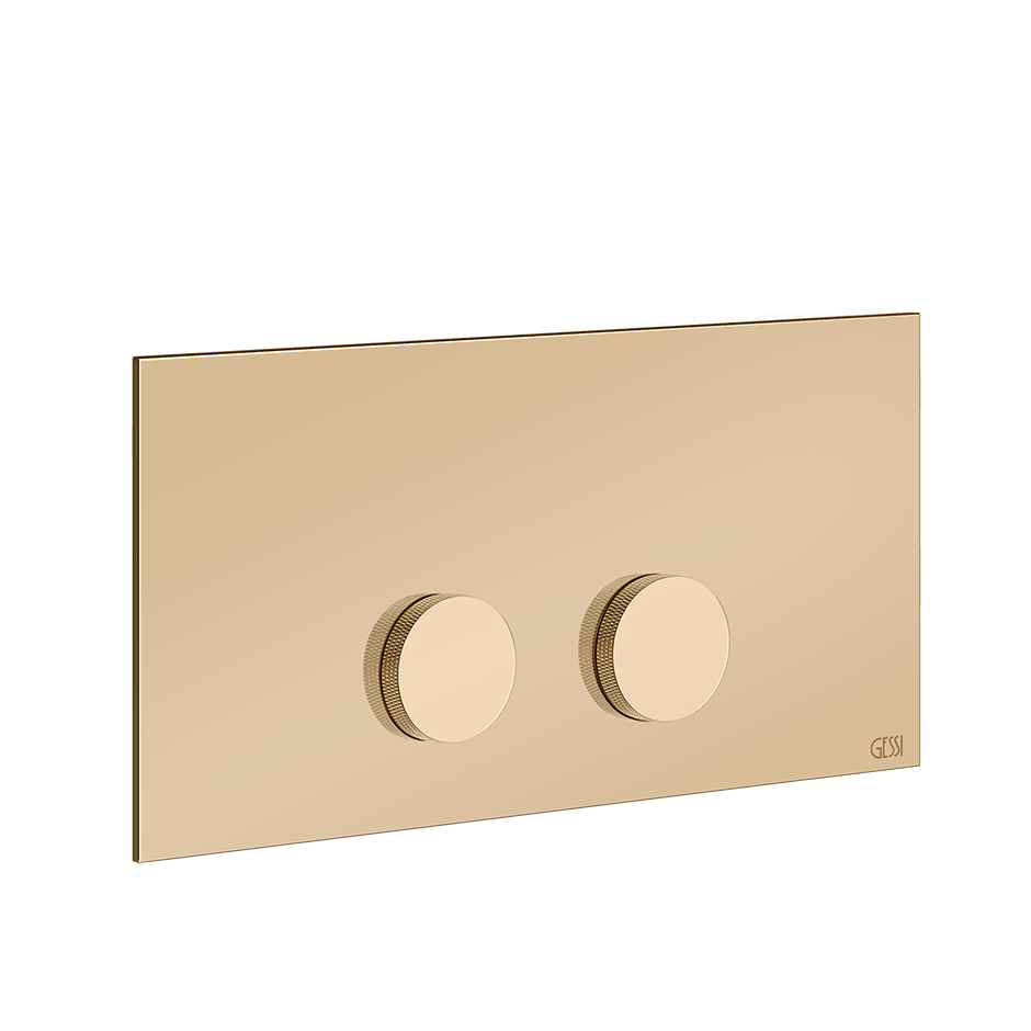 Gessi Flush Plate 54633 in Warm Bronze Pvd