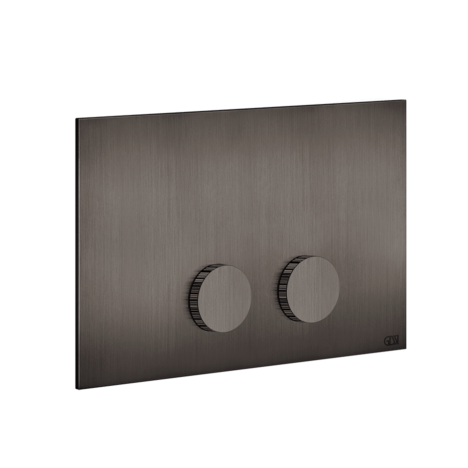 Gessi Flush Plate 54635 in Black Metal Br. Pvd