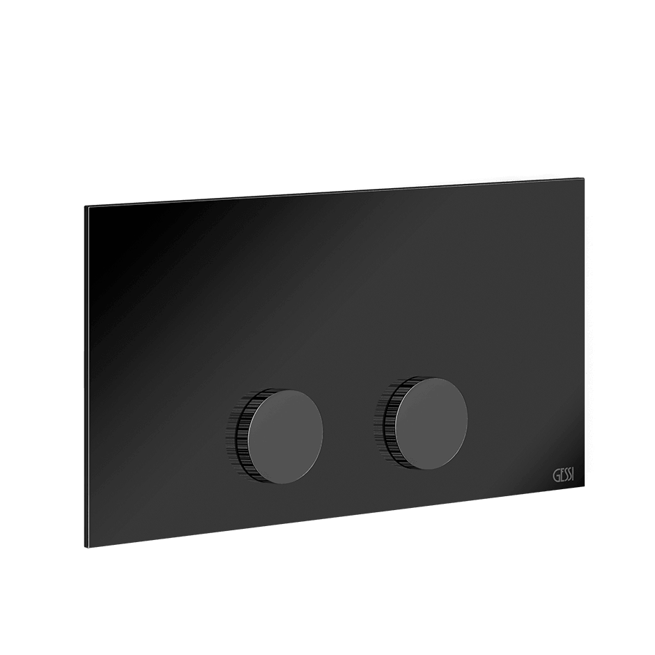 Gessi Flush Plate 54637 in Black Metal Pvd