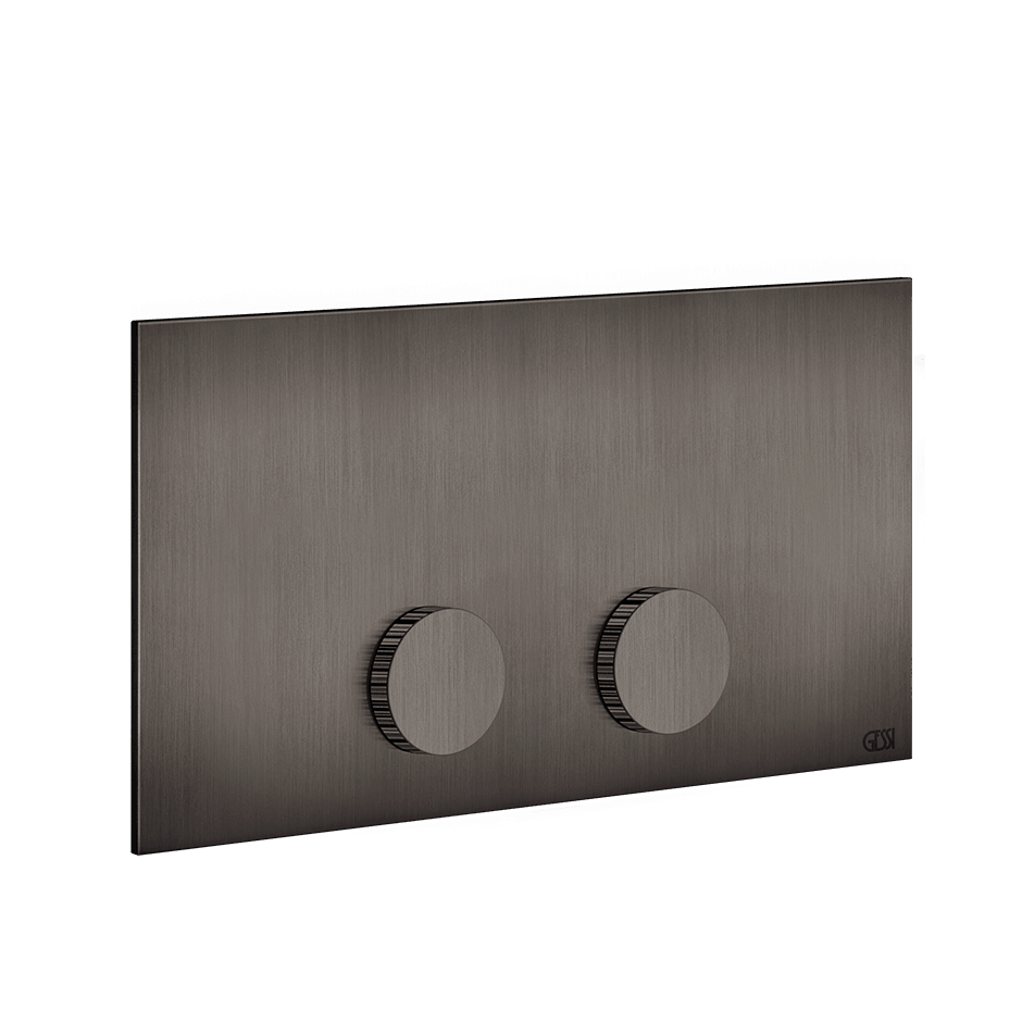 Gessi Flush Plate 54637 in Black Metal Br. Pvd