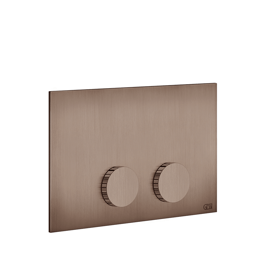 Gessi Flush Plate 54639 in Copper Brushed Pvd