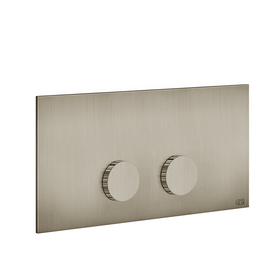 Gessi Flush Plate 54645 in Finox Brushed Nickel