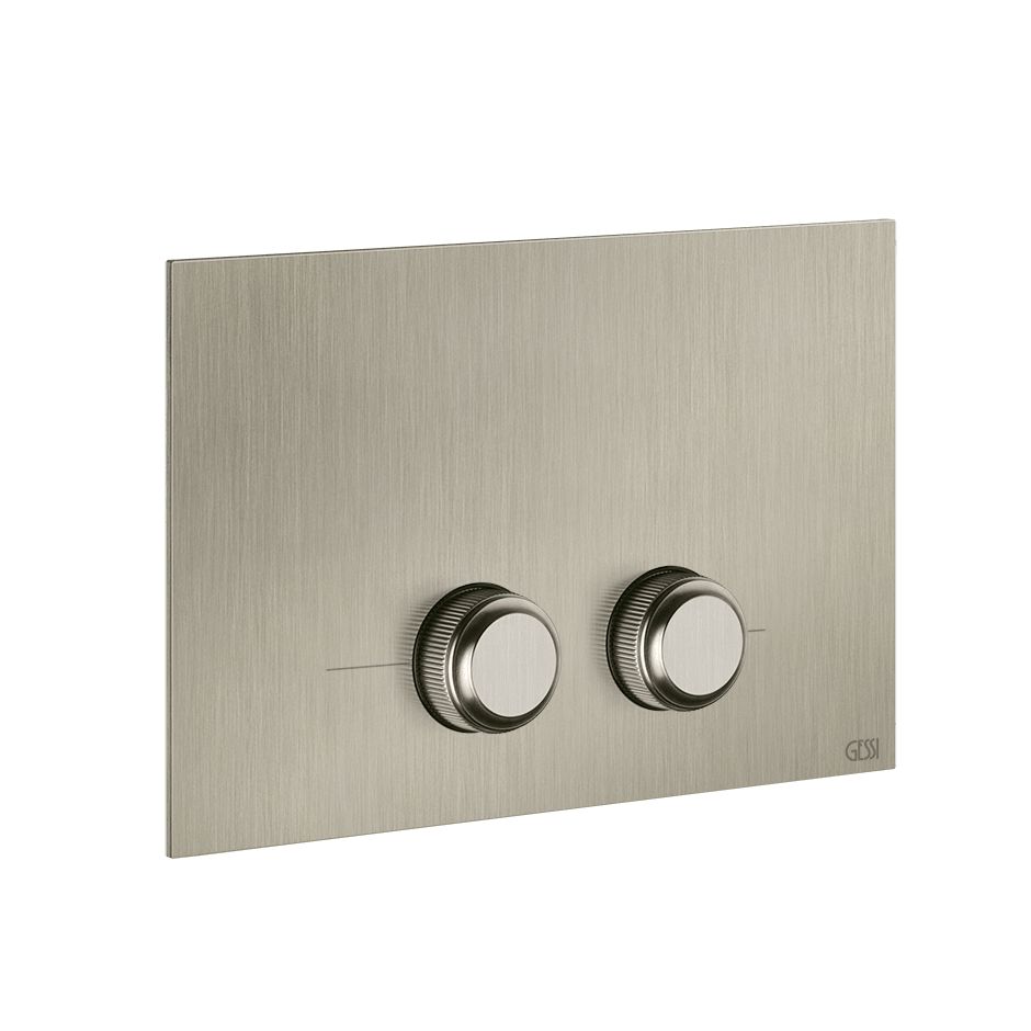 Gessi Flush Plate 54651 in Finox Brushed Nickel