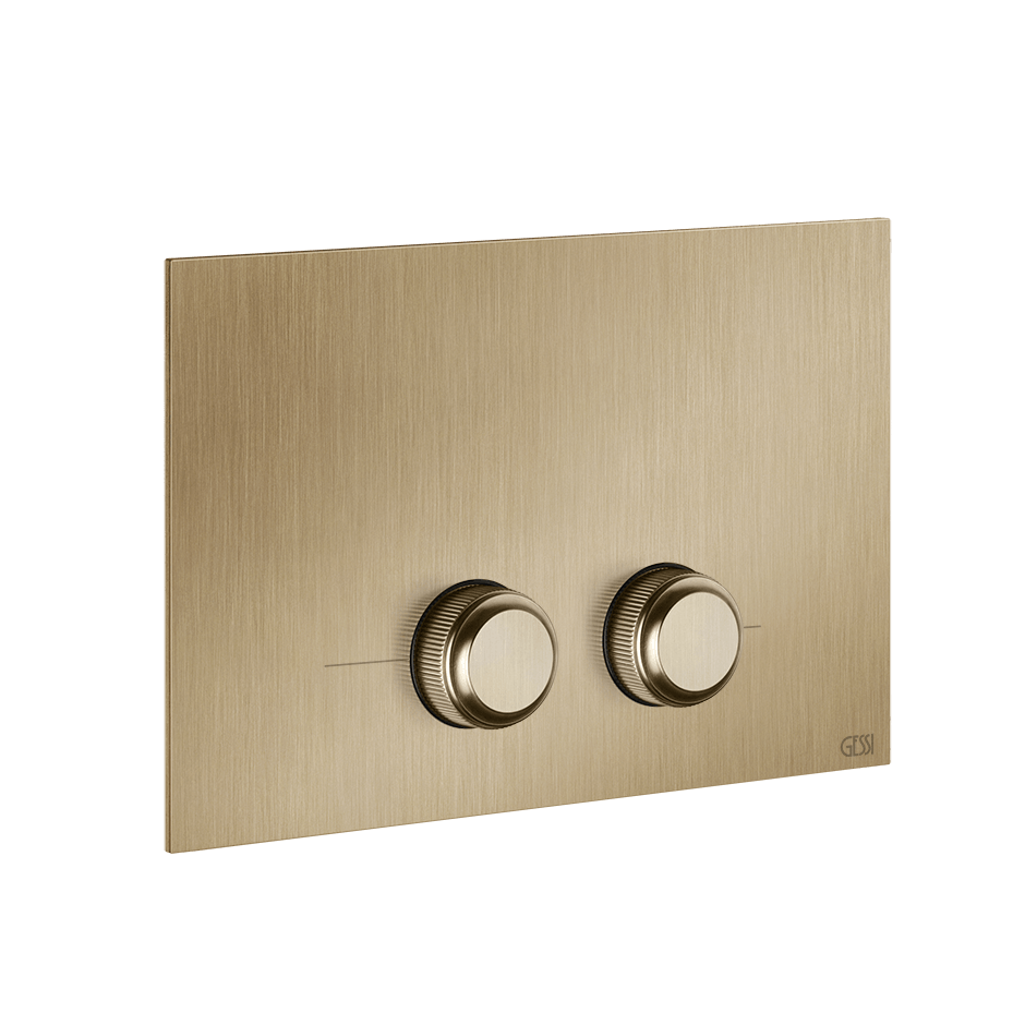 Gessi Flush Plate 54651 in Warm Bronze Br. Pvd