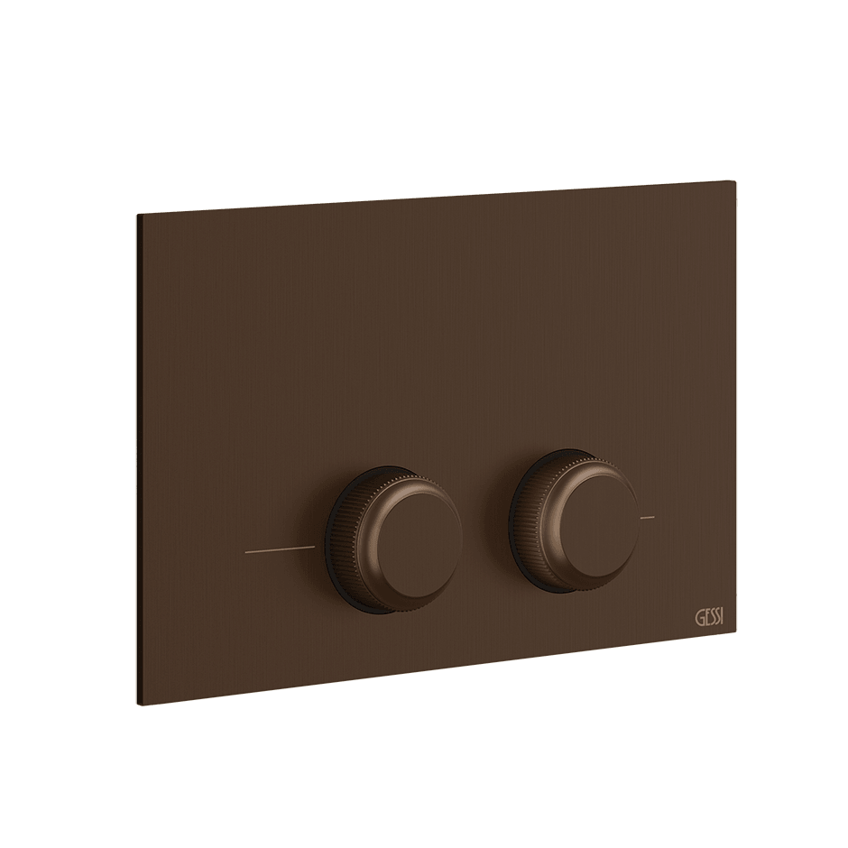 Gessi Flush Plate 54651 in Dark Bronze