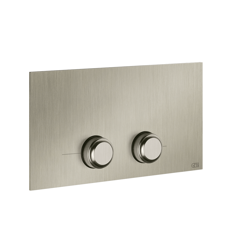 Gessi Flush Plate 54653 in Finox Brushed Nickel