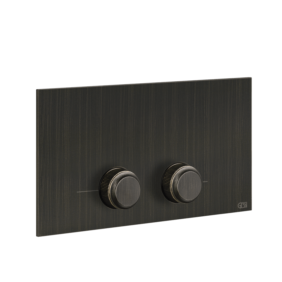 Gessi Flush Plate 54653 in Aged Bronze