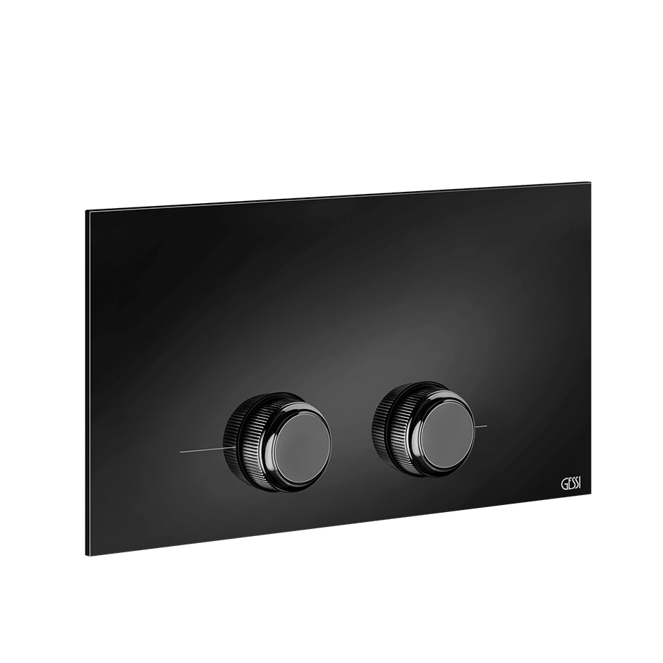 Gessi Flush Plate 54653 in Black Metal Pvd