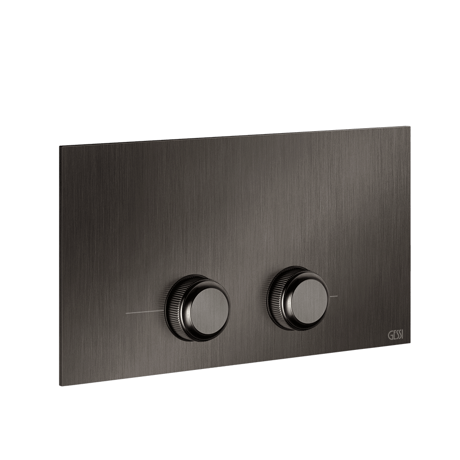 Gessi Flush Plate 54653 in Black Metal Br. Pvd