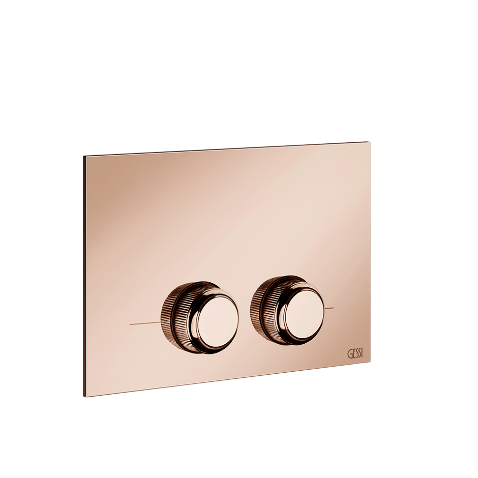 Gessi Flush Plate 54655 in Copper Pvd