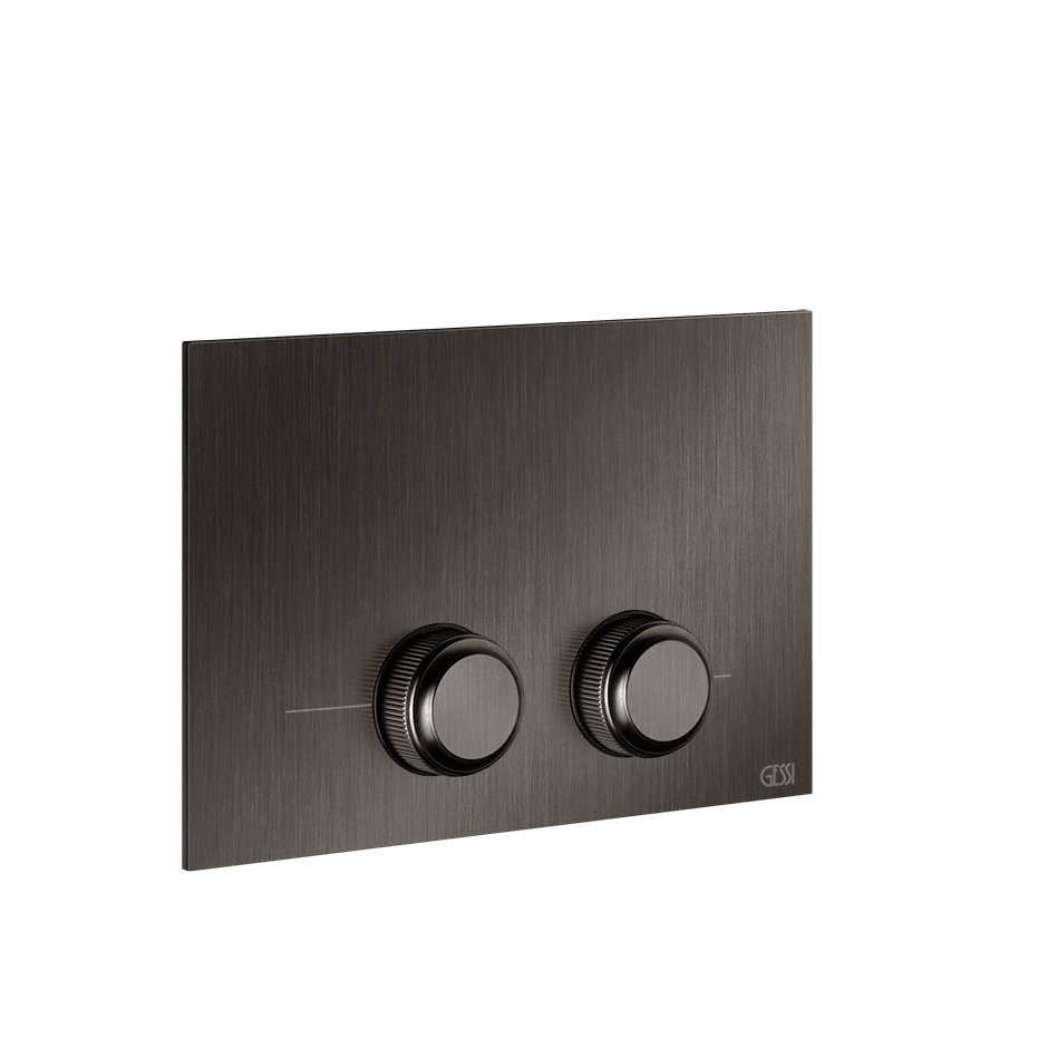 Gessi Flush Plate 54655 in Black Metal Br. Pvd