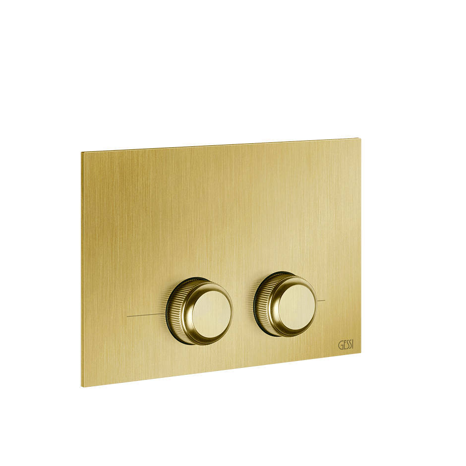 Gessi Flush Plate 54655 in Gold Brushed Pvd