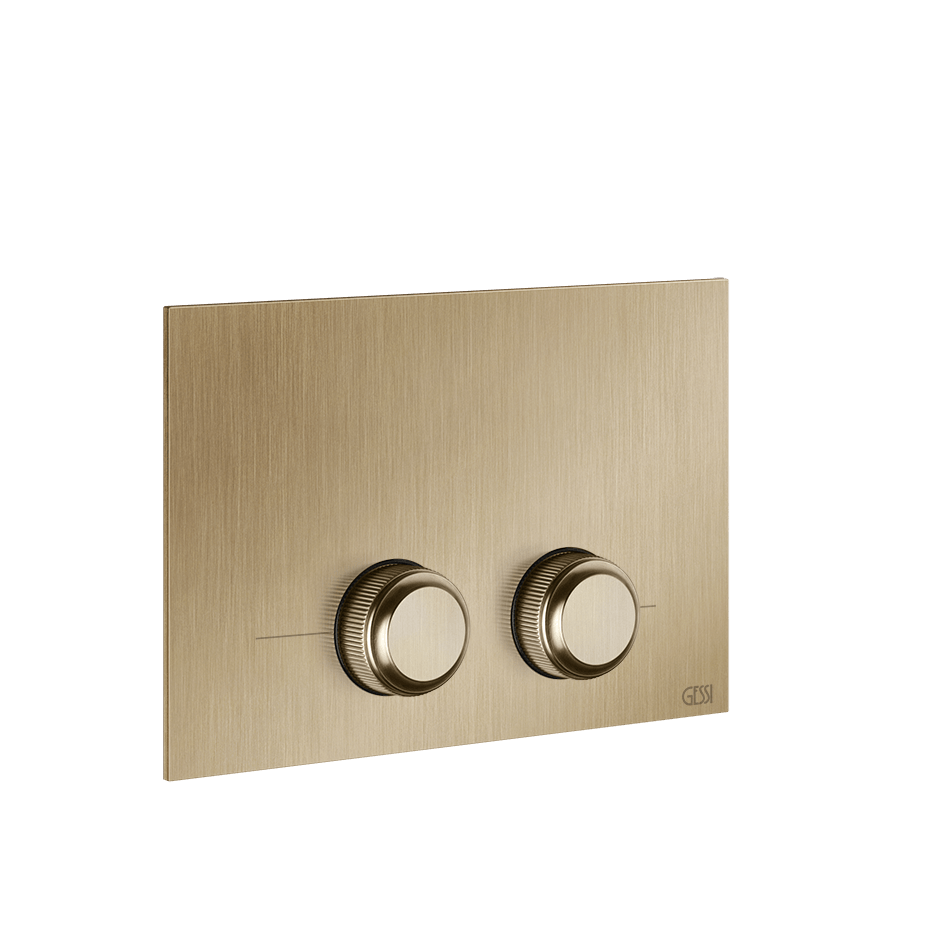 Gessi Flush Plate 54655 in Warm Bronze Br. Pvd