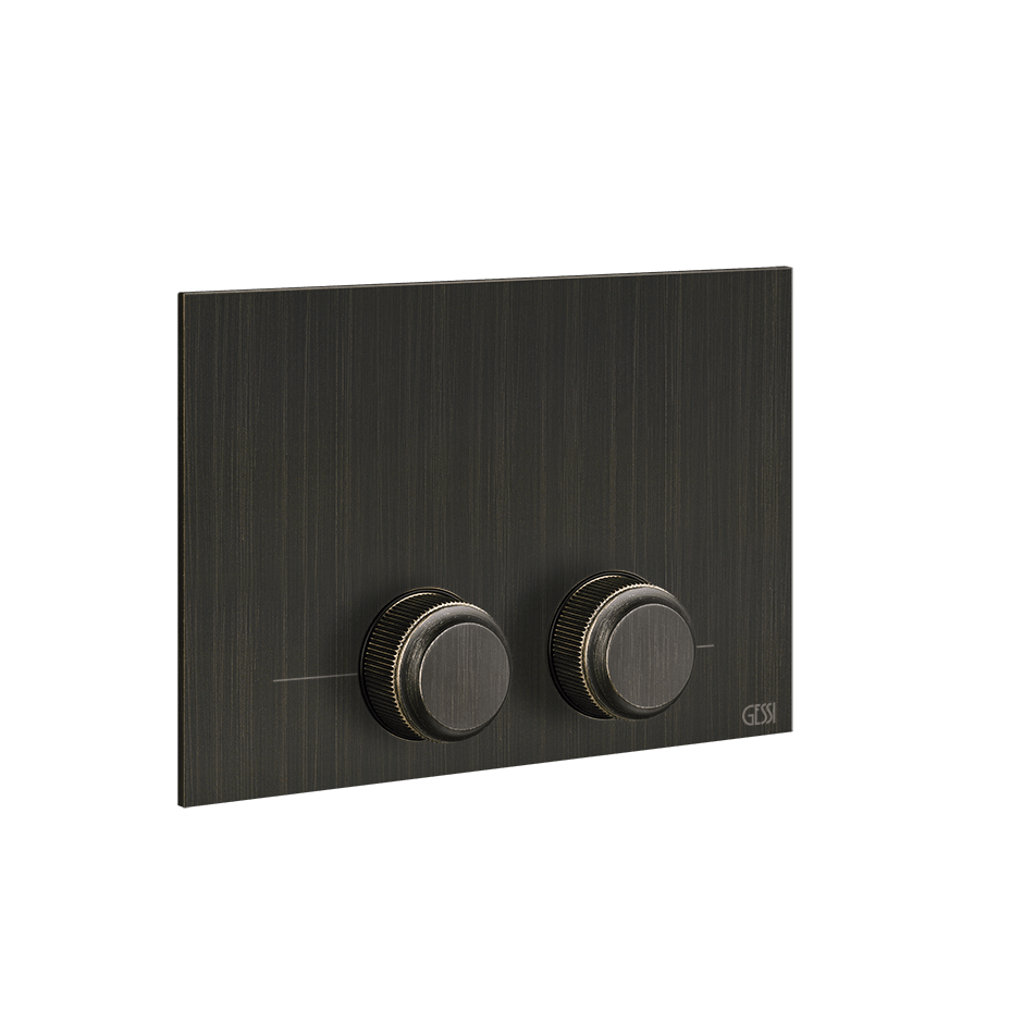 Gessi Flush Plate 54657 in Aged Bronze