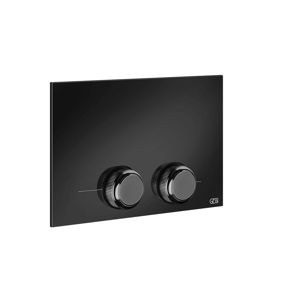 Gessi Flush Plate 54657 in Black Metal Pvd