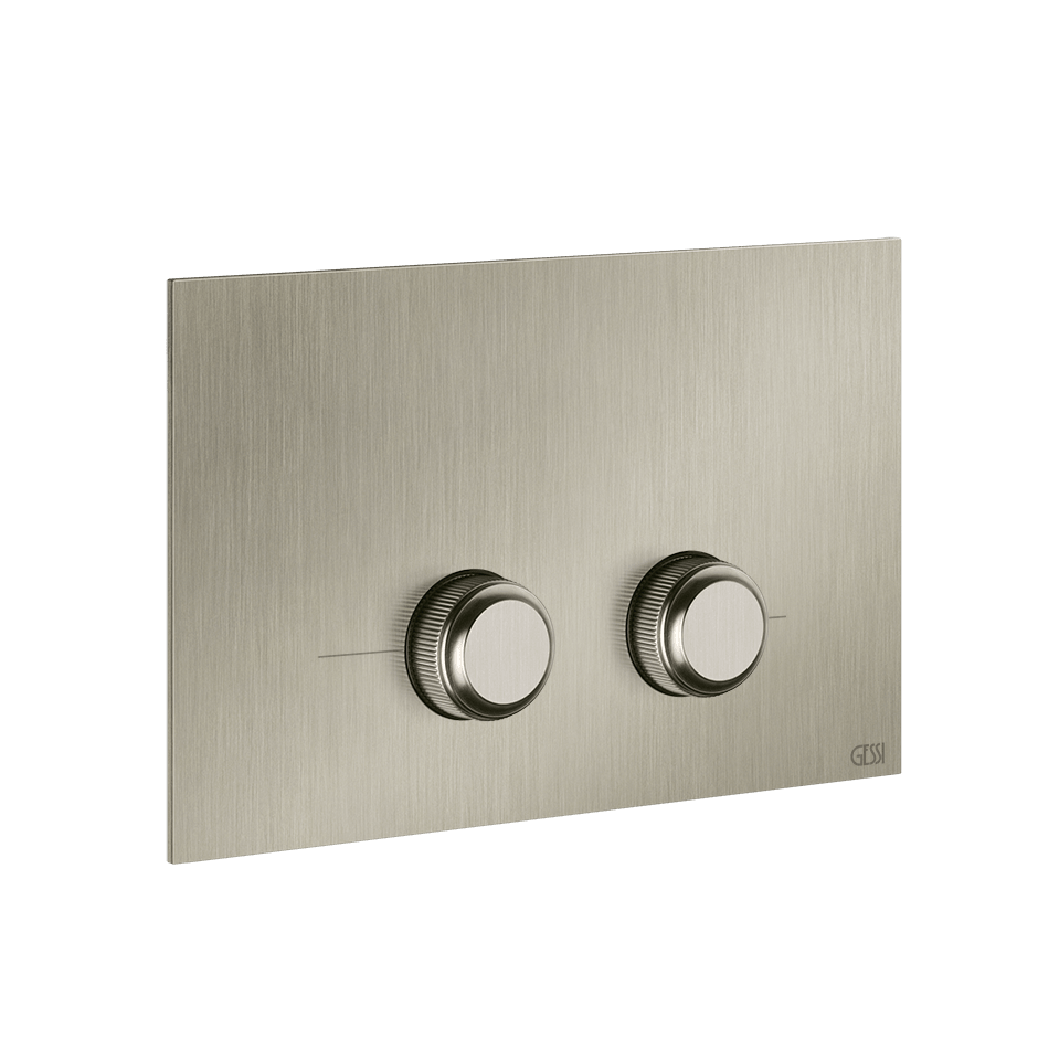 Gessi Flush Plate 54659 in Finox Brushed Nickel