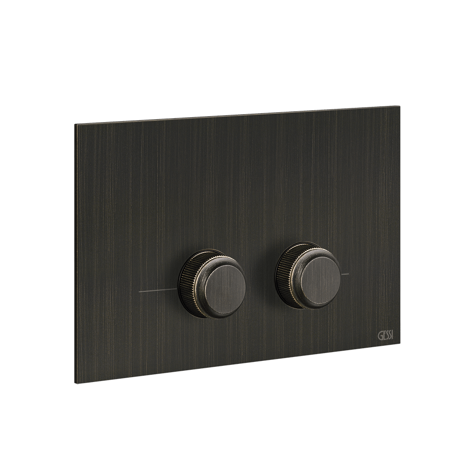 Gessi Flush Plate 54659 in Aged Bronze