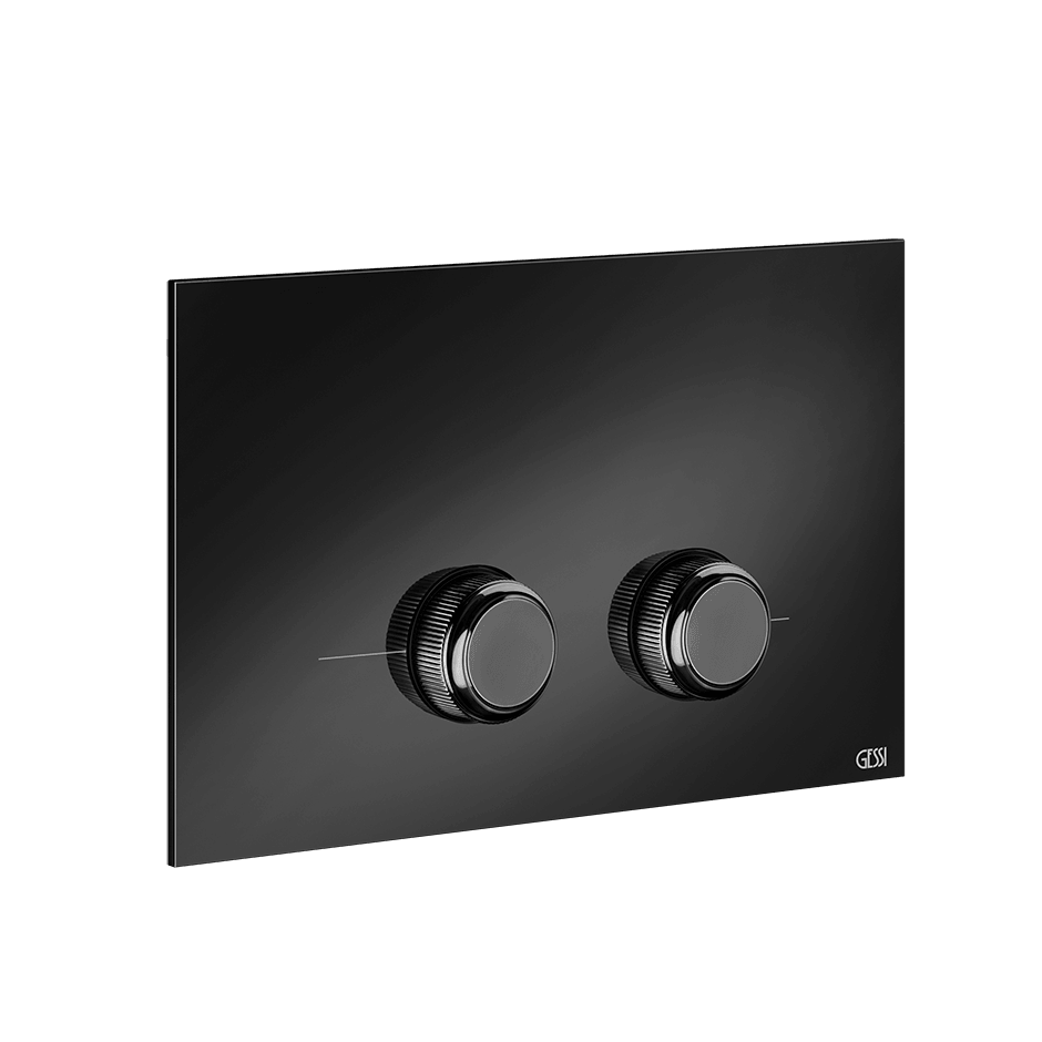 Gessi Flush Plate 54659 in Black Metal Pvd