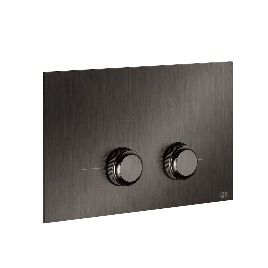 Gessi Flush Plate 54659 in Black Metal Br. Pvd