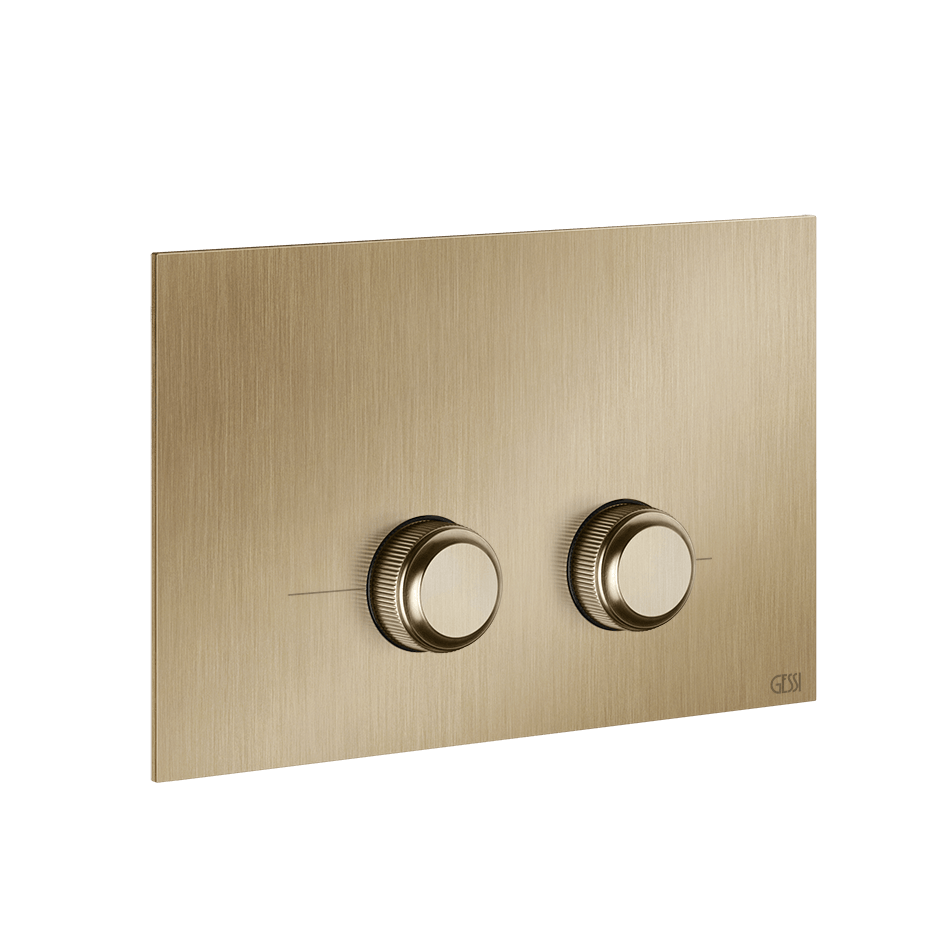Gessi Flush Plate 54659 in Warm Bronze Br. Pvd