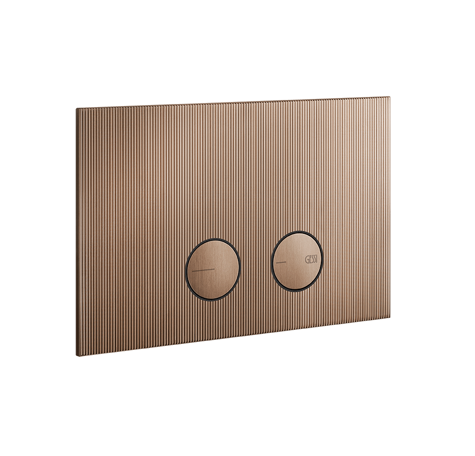 Gessi Flush Plate 54671 in Copper Brushed Pvd