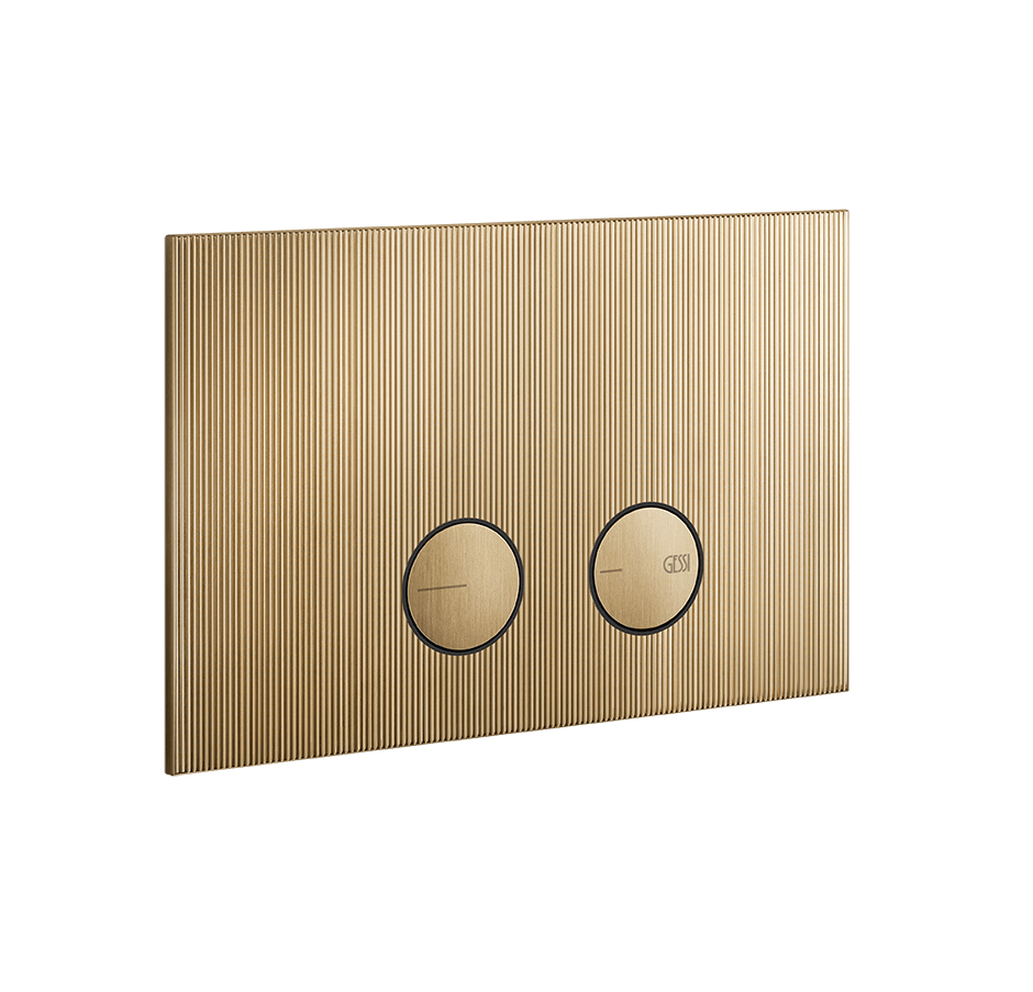 Gessi Flush Plate 54671 in Warm Bronze Br. Pvd