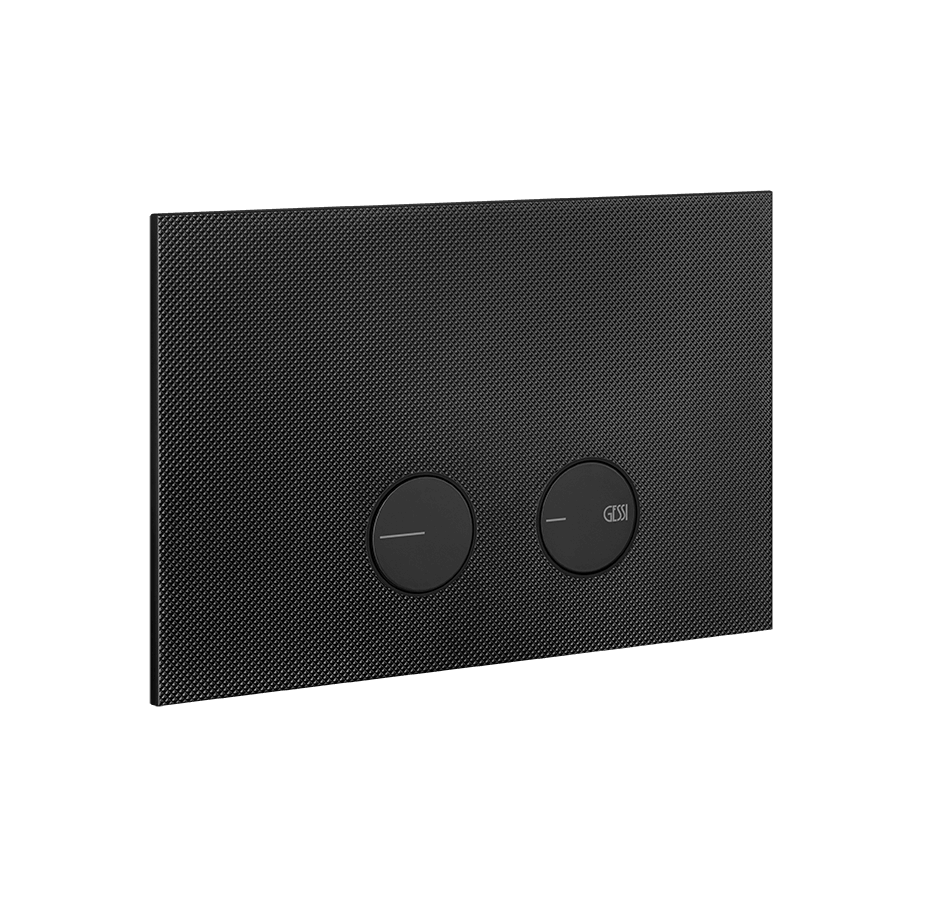 Gessi Flush Plate 54681 in Matte Black