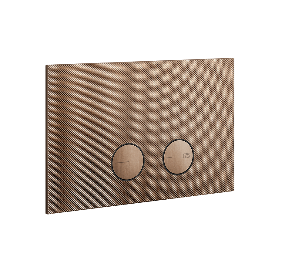Gessi Flush Plate 54681 in Copper Brushed Pvd