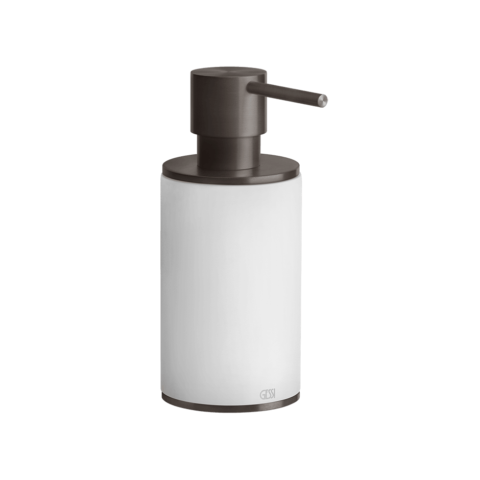 Gessi Soap Dispenser Holder 54737 in Black Metal Br. Pvd