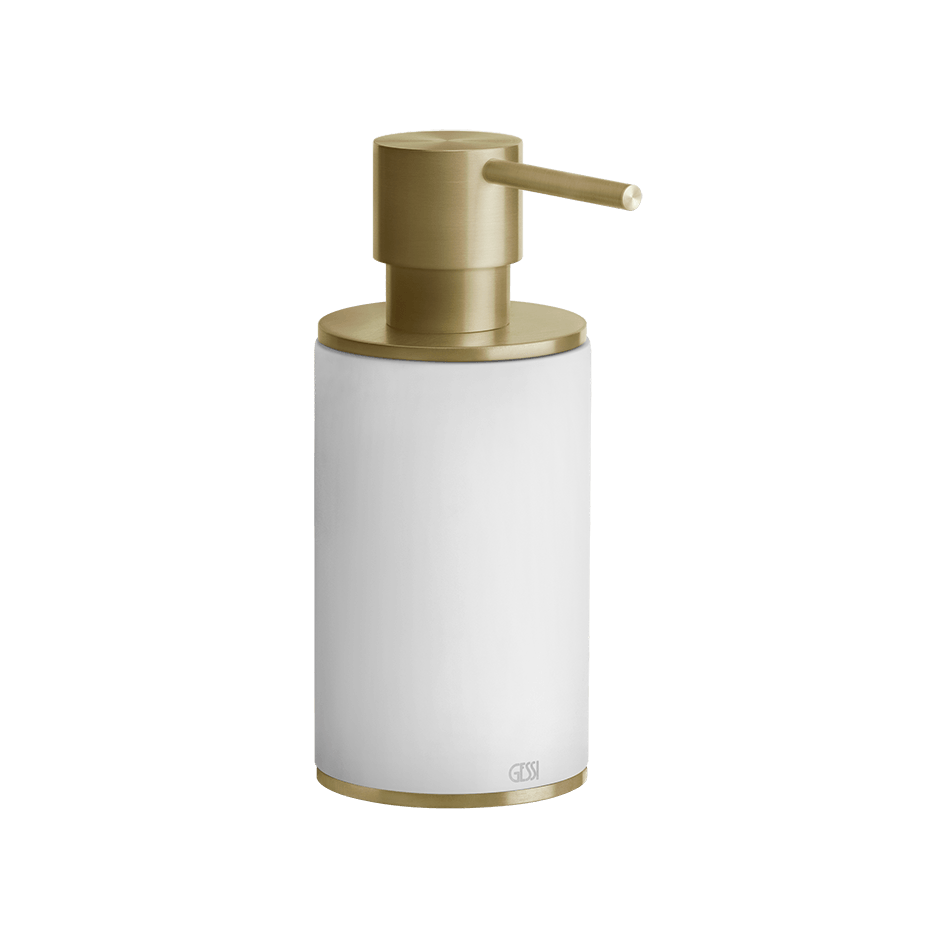 Gessi Soap Dispenser Holder 54737 in Brass Brushed Pvd