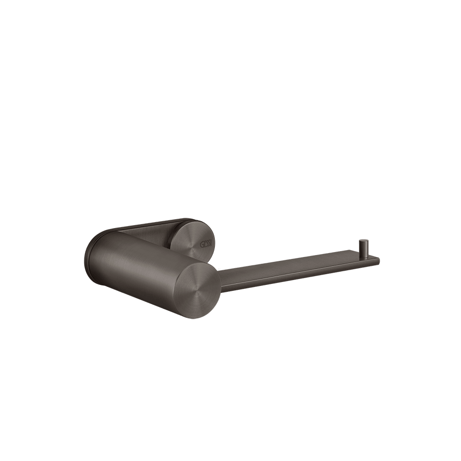 Gessi Paper Roll Holder 54749 in Black Metal Br. Pvd