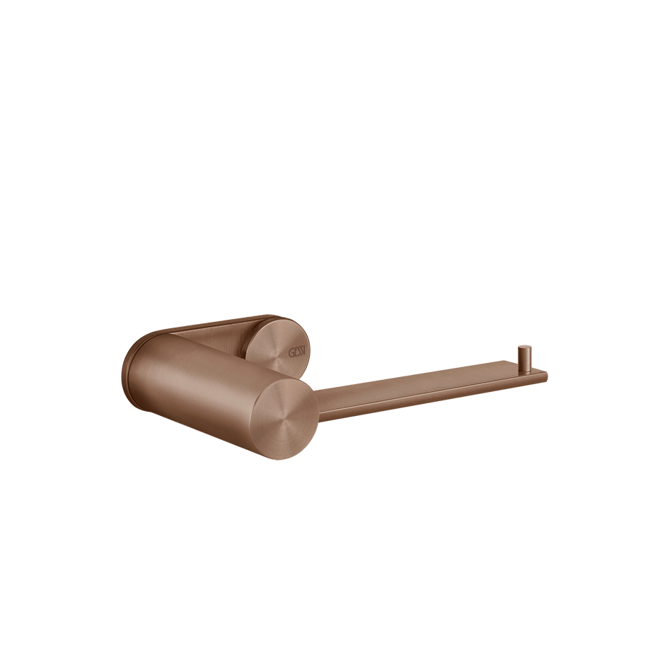 Gessi Paper Roll Holder 54749 in Copper Brushed Pvd