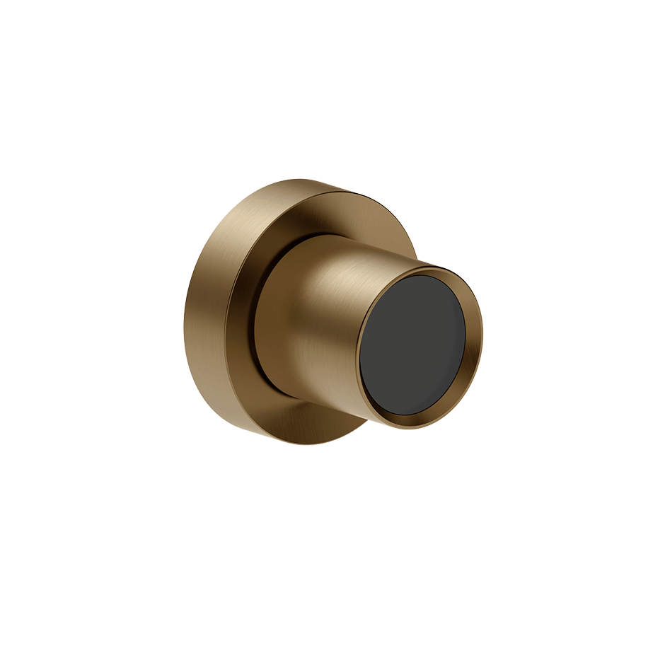 Gessi Stop Valve 56058 in Deep Bronze Brushed Pvd