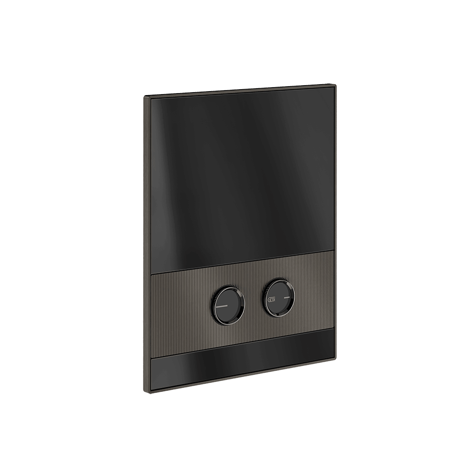 Gessi Flush Plate 56515 in Black Metal Br. Pvd