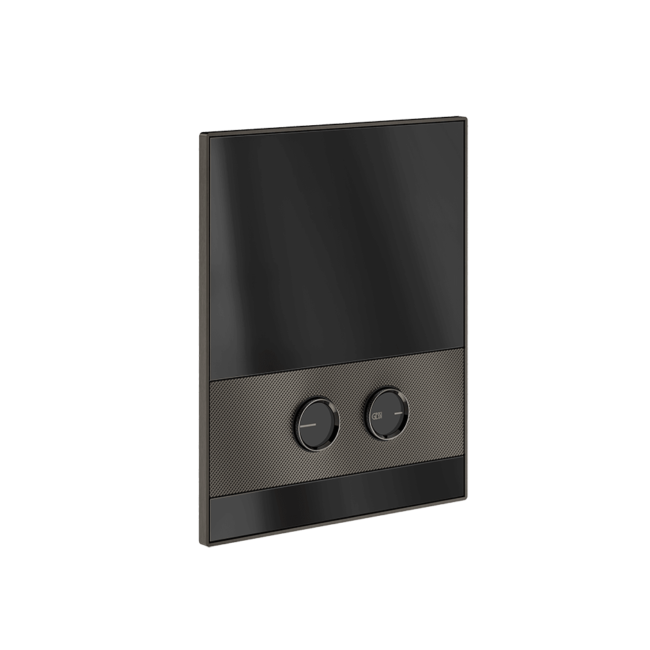 Gessi Flush Plate 56615 in Black Metal Br. Pvd