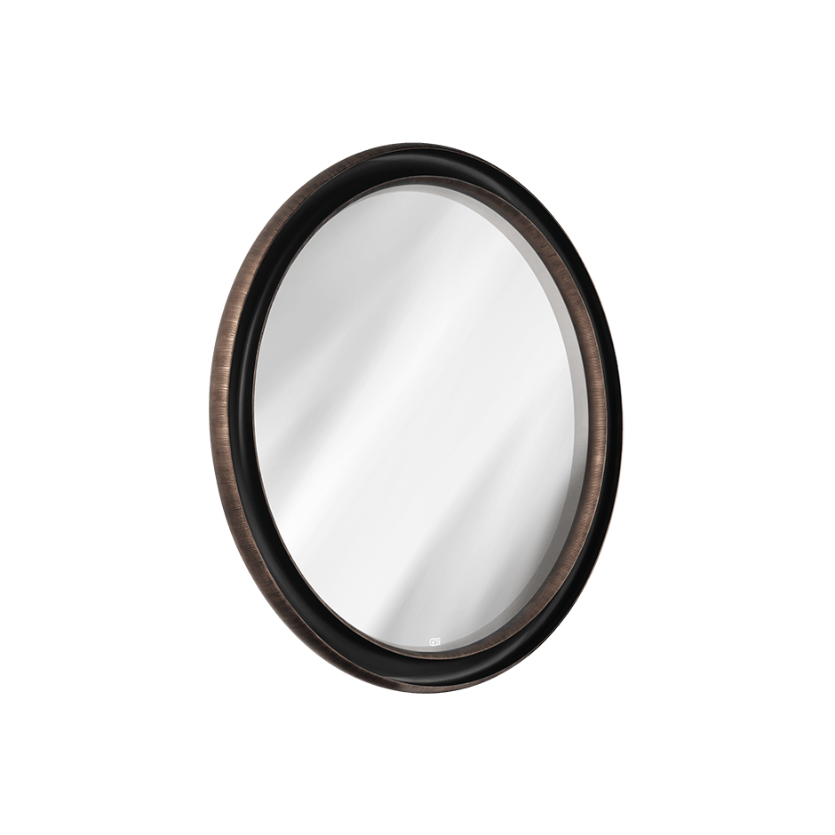 Gessi Mirror 56806 in Antique Bronze