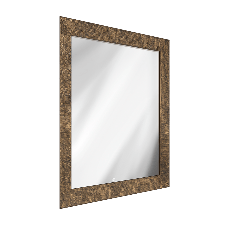 Gessi Mirror 56821 in Antique Brass