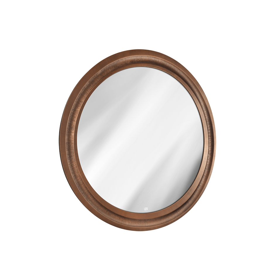 Gessi Mirror 56823 in Antique Copper